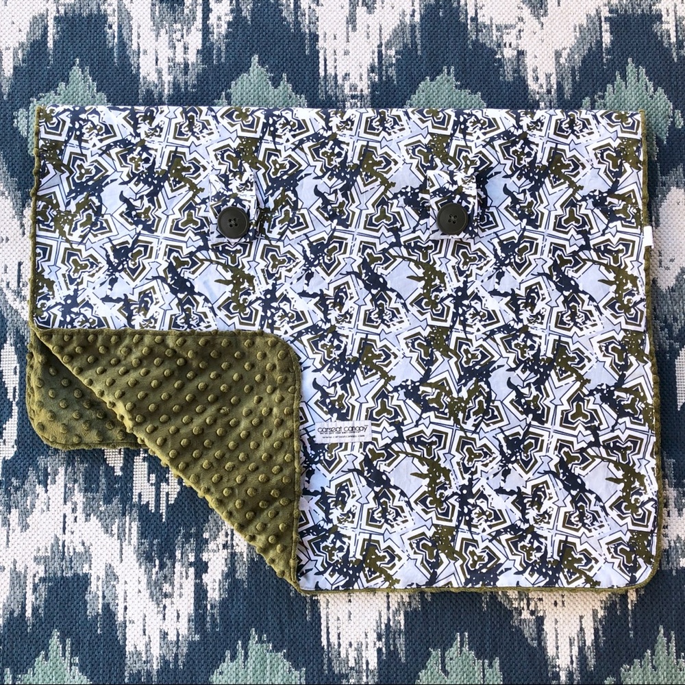 Carseat Canopy Boys Minky Car seat Cover NEW💚